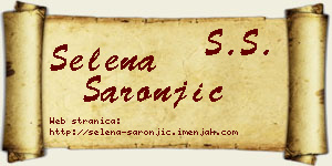 Selena Šaronjić vizit kartica